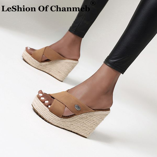 high wedges heels slippers for women ladies faux suede slides summer shoes woman female sole platforms slippers shoes, Black
high wedges heels slippers for women ladies faux suede slides summer shoes woman female sole platforms slippers shoes, Black