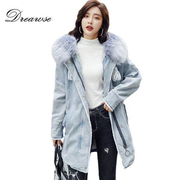 dreawse cotton women long winter new fashion thick loose washed denim cotton padded plush coat fake fur warm jacket mz3132, Black
dreawse cotton women long winter new fashion thick loose washed denim cotton padded plush coat fake fur warm jacket mz3132, Black
