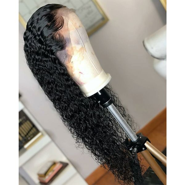 black loose curly synthetic lace front wig baby hair water wave heat resistant fiber hair half hand tied wigs for women
black loose curly synthetic lace front wig baby hair water wave heat resistant fiber hair half hand tied wigs for women