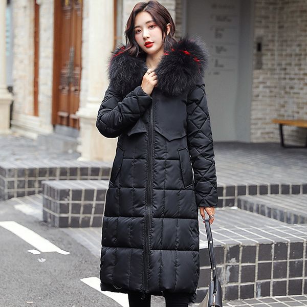 2019 new double 2 sides winter jacket women hooded thicken fur collar long female coat ladies warm padded parka high quaity, Tan;black
2019 new double 2 sides winter jacket women hooded thicken fur collar long female coat ladies warm padded parka high quaity, Tan;black