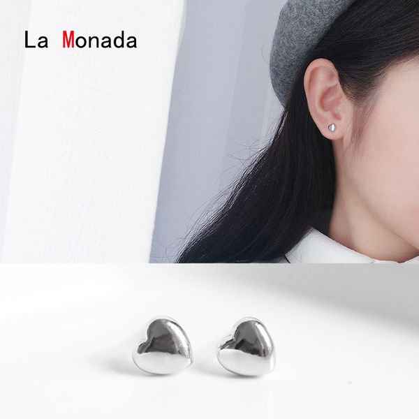 la monada trendy stud earrings 925 sterling silver fine jewelry female heart earrings for women stud korean accessories, Golden;silver
la monada trendy stud earrings 925 sterling silver fine jewelry female heart earrings for women stud korean accessories, Golden;silver