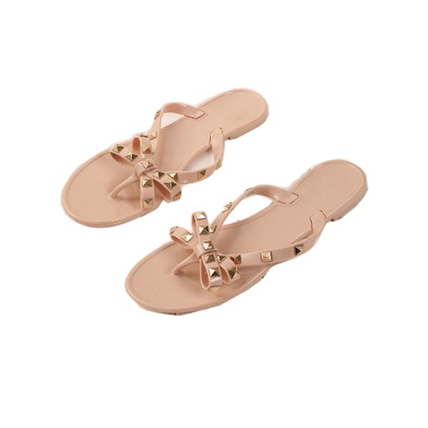 women rivets bowknot flat slippers summer garden jelly shoes sandals outdoors casual platform beach flip flops girls slides, Black
women rivets bowknot flat slippers summer garden jelly shoes sandals outdoors casual platform beach flip flops girls slides, Black