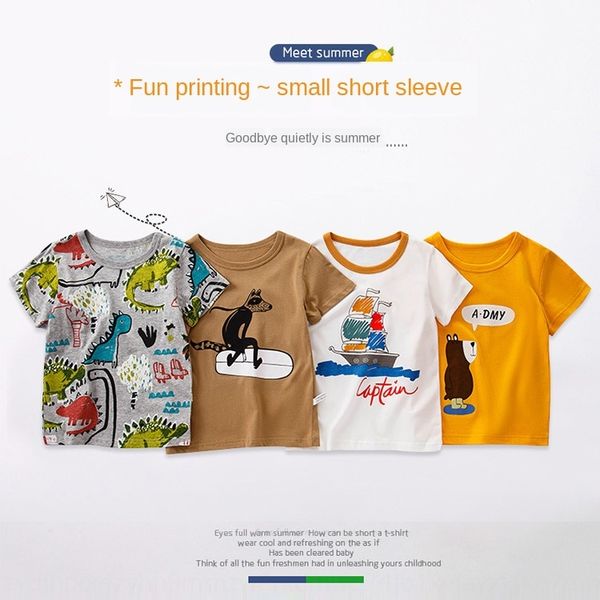 64rnt 2020 round collar short 2020 garden children's garden class clothes sleeve cotton summer cartoon boys and girls 2-12 years old ch, Blue
64rnt 2020 round collar short 2020 garden children's garden class clothes sleeve cotton summer cartoon boys and girls 2-12 years old ch, Blue