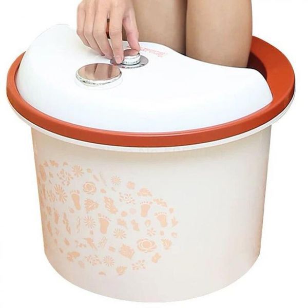 foot-soaking bucket plastic non-electric constant temperature heating foot-washing basin over calf foot bath bucket art