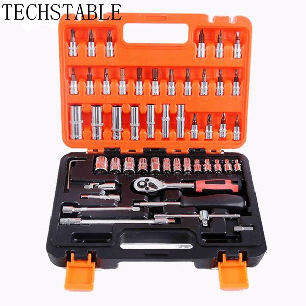 techstable 53pcs automobile motorcycle car repair tool box precision ratchet wrench set sleeve universal joint hardware tool kit
techstable 53pcs automobile motorcycle car repair tool box precision ratchet wrench set sleeve universal joint hardware tool kit