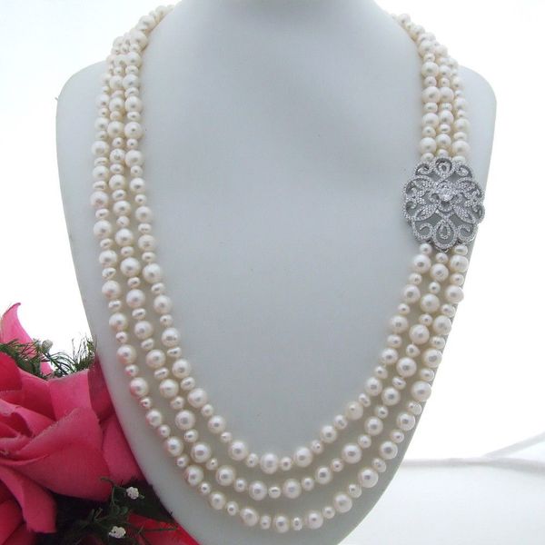charming 2 rows 4-5 mm freshwater cultured pearl micro inlay zircon accessories tassel pendant sweater necklace long 66-68 cm, Silver
charming 2 rows 4-5 mm freshwater cultured pearl micro inlay zircon accessories tassel pendant sweater necklace long 66-68 cm, Silver