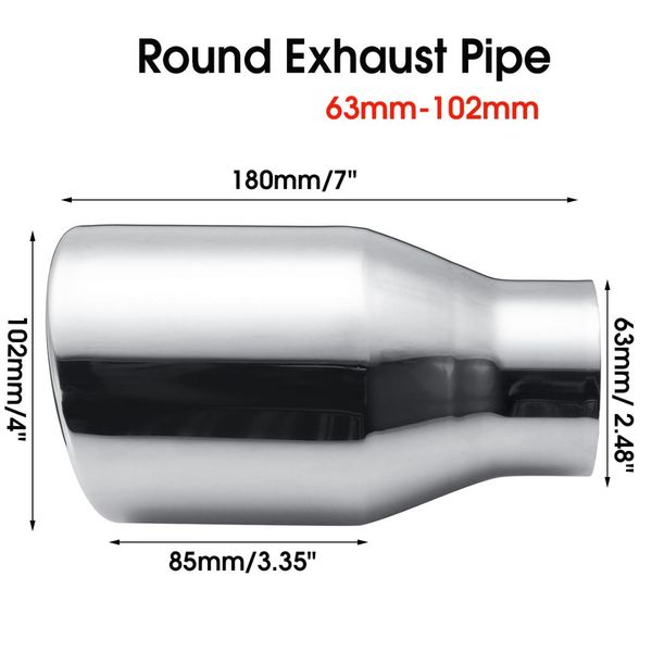 car 63-102mm exhaust muffler pipe single/dual wall exhaust tip stainless steel round rear pipe tail tube
car 63-102mm exhaust muffler pipe single/dual wall exhaust tip stainless steel round rear pipe tail tube