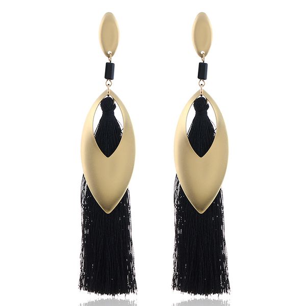 wholesale- horse-eye pendant earrings bohemian original long fringed earrings, Golden
wholesale- horse-eye pendant earrings bohemian original long fringed earrings, Golden
