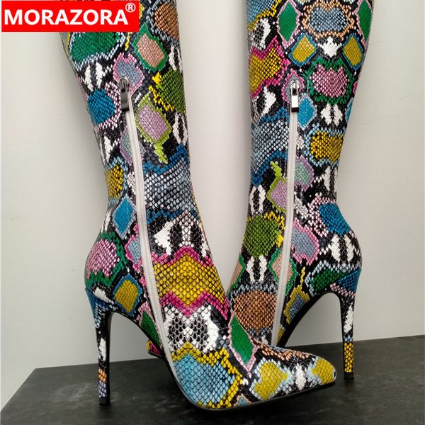 morazora 2020 big size 34-43 knee high boots women flower snake pointed toe autumn long boots thin high heel shoes woman, Black
morazora 2020 big size 34-43 knee high boots women flower snake pointed toe autumn long boots thin high heel shoes woman, Black