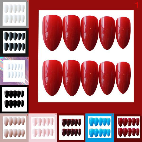 24Pcs Charming Fake False Nails Tips Wine Red Pointed Head Full Cover Nail Tips Long Style Nude Artificial Flase Nails, Red;gold
24Pcs Charming Fake False Nails Tips Wine Red Pointed Head Full Cover Nail Tips Long Style Nude Artificial Flase Nails, Red;gold