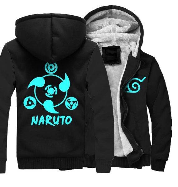 hoodies noctilucous 2019 tracksuits naruto thick zipper cartoon jacket fashion men wool liner sweatshirts camouflage sleeve, Black
hoodies noctilucous 2019 tracksuits naruto thick zipper cartoon jacket fashion men wool liner sweatshirts camouflage sleeve, Black