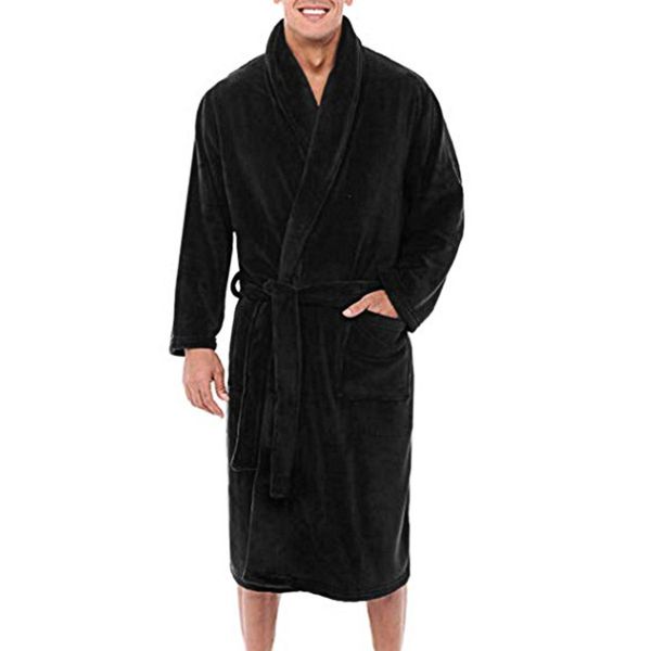 mens winter warm plush lengthened shawl bathrobe home shower clothes long robe coat nfe99, Black;brown
mens winter warm plush lengthened shawl bathrobe home shower clothes long robe coat nfe99, Black;brown