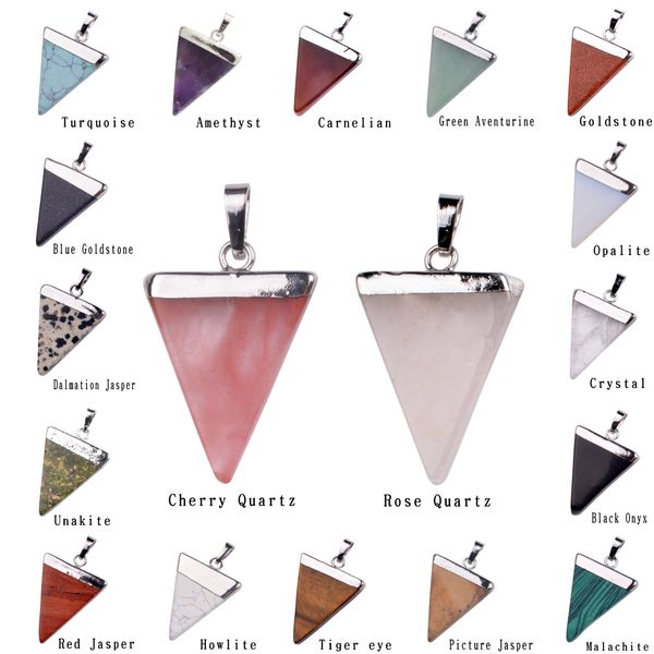 natural stone crystal quartz healing point chakra gemstone silver plated triangle pendant necklaces stone-style jewelry cristal jewellry
natural stone crystal quartz healing point chakra gemstone silver plated triangle pendant necklaces stone-style jewelry cristal jewellry
