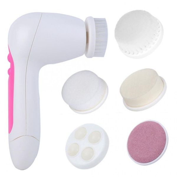 5 in 1 mini face cleaning exfoliator spin brush beauty care massage electric facial cleansing brush, skin care face massager
5 in 1 mini face cleaning exfoliator spin brush beauty care massage electric facial cleansing brush, skin care face massager