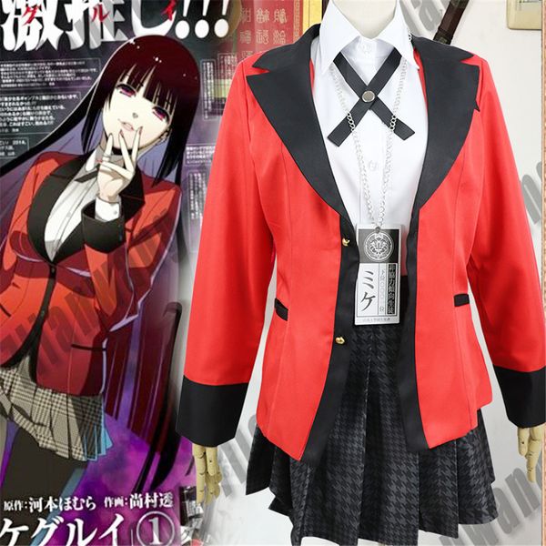 cool cosplay costumes anime kakegurui yumeko jabami japanese school girls uniform full set jacket+shirt+skirt+tie, Silver
cool cosplay costumes anime kakegurui yumeko jabami japanese school girls uniform full set jacket+shirt+skirt+tie, Silver