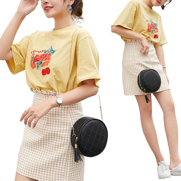 women casual style plaid texture shoulder bag hardware chain strap messenger bag light weighted tassel zipper crossbody
women casual style plaid texture shoulder bag hardware chain strap messenger bag light weighted tassel zipper crossbody