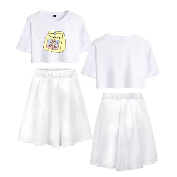 2019 fashion girl short sleeve cute skirt + trousers 7 colors optional skirt suit set ypf208, White
2019 fashion girl short sleeve cute skirt + trousers 7 colors optional skirt suit set ypf208, White