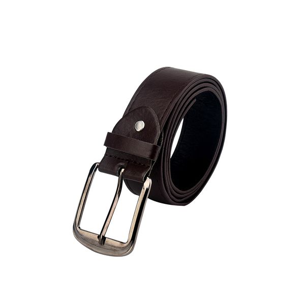 imitation leather upscale pu square shape buckle stra belt for men, Black;brown