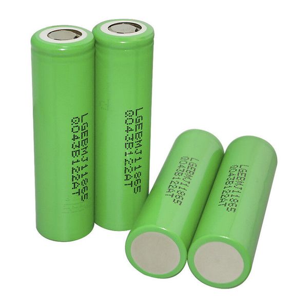 

4pcs 3500mah 10a 3.7v rechargeable lithium-ion flat battery rechargeable flat high drain cell for electric tools