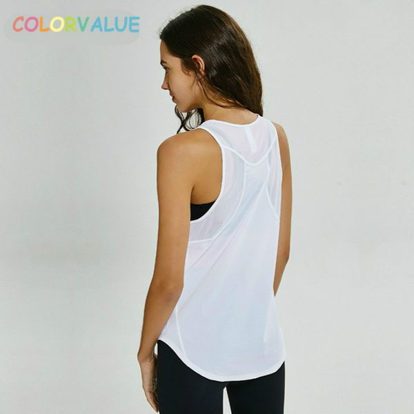 colorvalue loose fit fitness vest women breathable mesh patchwork sport sleeveless shirts qick dry plain athletic yoga tank, White;red
colorvalue loose fit fitness vest women breathable mesh patchwork sport sleeveless shirts qick dry plain athletic yoga tank, White;red
