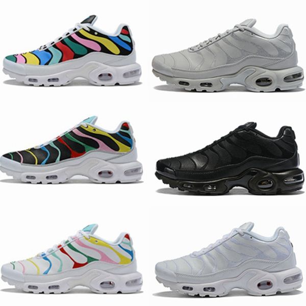 2019 new designer tn mens running shoes what the multicolor rainbow leather women chaussures homme tns requin trainers casual sneakers 36-46
2019 new designer tn mens running shoes what the multicolor rainbow leather women chaussures homme tns requin trainers casual sneakers 36-46
