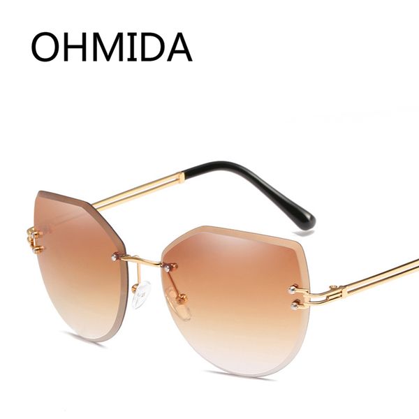 ohmida fashion brand rimless sunglasses women men pink women's sun glasses brown shades feminino, White;black
ohmida fashion brand rimless sunglasses women men pink women's sun glasses brown shades feminino, White;black