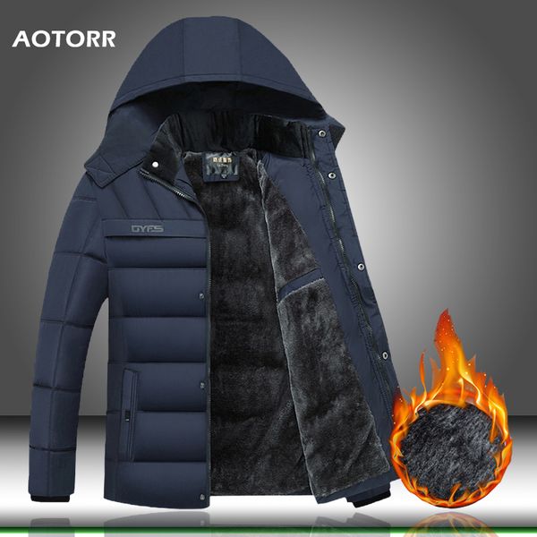 men winter parkas windproof jacket thick fleece male hooded coat super warm overcoat men's zipper outerwear 2019 hat detachable, Black
men winter parkas windproof jacket thick fleece male hooded coat super warm overcoat men's zipper outerwear 2019 hat detachable, Black