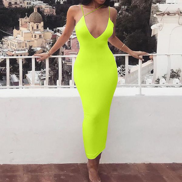 2019 deep v neon bodycon dress summer women slim solid color backless spaghetti straps long dress party club dress vestidos, Black;gray
2019 deep v neon bodycon dress summer women slim solid color backless spaghetti straps long dress party club dress vestidos, Black;gray