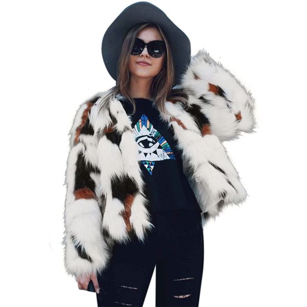 long sleeve womens luxury rabbit fur coat 2017 winter thick warm fur jacket ladies white faux coat female tassel outwear, Black
long sleeve womens luxury rabbit fur coat 2017 winter thick warm fur jacket ladies white faux coat female tassel outwear, Black