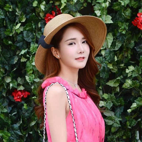 hats straw bucket hat lady summer korean foldable wide hats cap beach sunhat for brim e sun women udnmc, White;black
hats straw bucket hat lady summer korean foldable wide hats cap beach sunhat for brim e sun women udnmc, White;black
