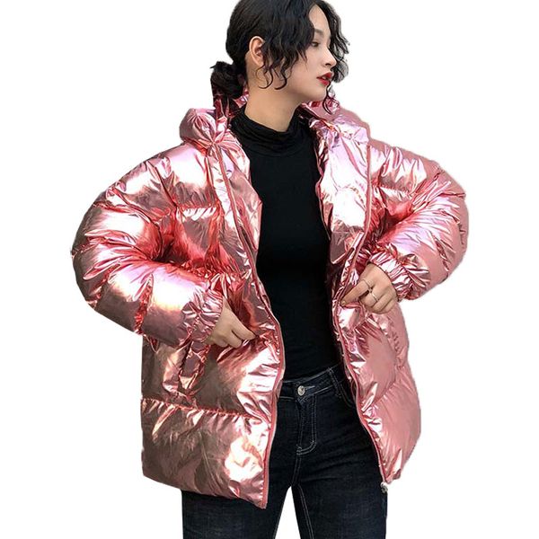 2019 winter short parka streetwear women new fashion oversized down jacket harajuku laser cool hooded cotton jacket coat 182, Black
2019 winter short parka streetwear women new fashion oversized down jacket harajuku laser cool hooded cotton jacket coat 182, Black