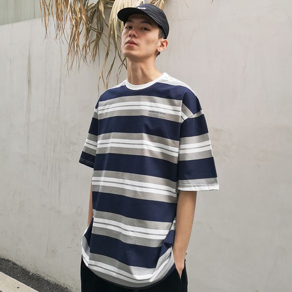brand men hip hop t shirt streetwear harjuku stripe tshirt cotton summer short sleeve t-shirt casual fashion tees blue white, White;black
brand men hip hop t shirt streetwear harjuku stripe tshirt cotton summer short sleeve t-shirt casual fashion tees blue white, White;black