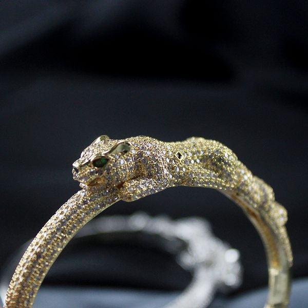 animal bracelet women diamond leopard bracelets sterling silver woman bangle wedding jewelry, Black
animal bracelet women diamond leopard bracelets sterling silver woman bangle wedding jewelry, Black