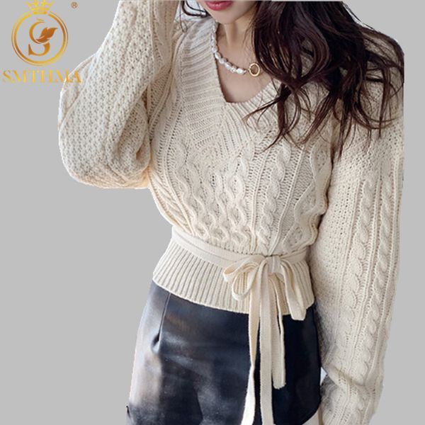 smthma women pull sweaters 2019 new korea sweater jumpers backless thick needle chic short sweater twisted pull, White;black
smthma women pull sweaters 2019 new korea sweater jumpers backless thick needle chic short sweater twisted pull, White;black