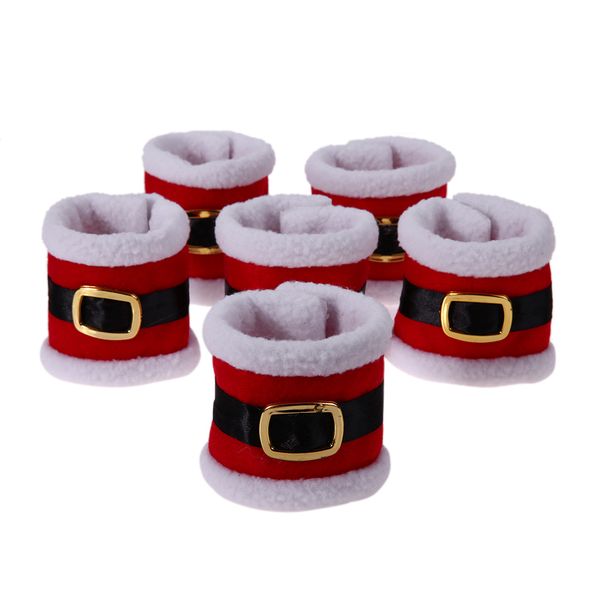 6pcs/lot santa clothes napkin ring holder xmas dinner table decoration for home new year product christmas decor tableware
6pcs/lot santa clothes napkin ring holder xmas dinner table decoration for home new year product christmas decor tableware