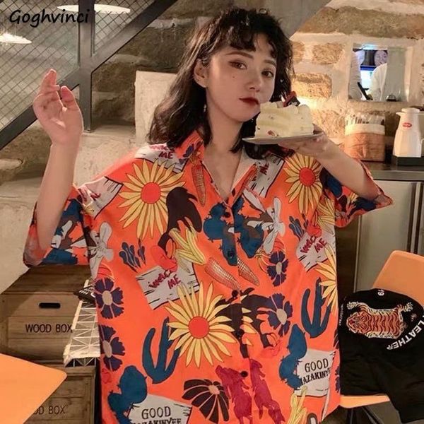women's blouses & shirts women printed short sleeve summer plus size 3xl ins thin fashion leisure loose bf colorful streetwear couple, White
women's blouses & shirts women printed short sleeve summer plus size 3xl ins thin fashion leisure loose bf colorful streetwear couple, White