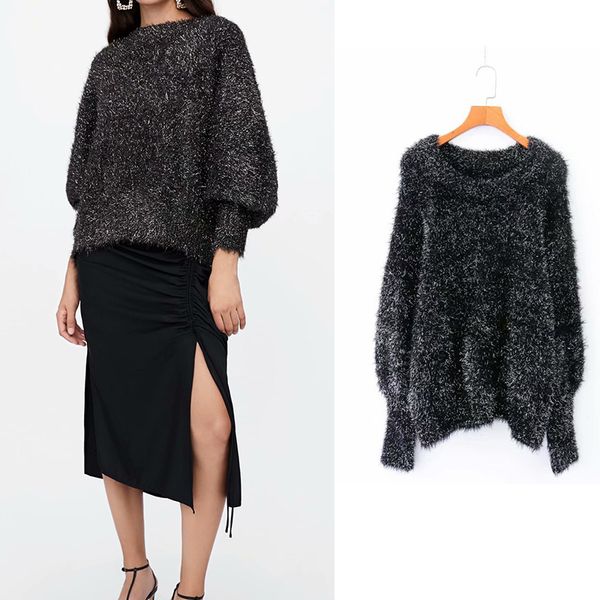 o-neck lantern sleeve sweater women mohair winter sweater casual ropa mujer pull femme nouveaute 2019, White;black
o-neck lantern sleeve sweater women mohair winter sweater casual ropa mujer pull femme nouveaute 2019, White;black