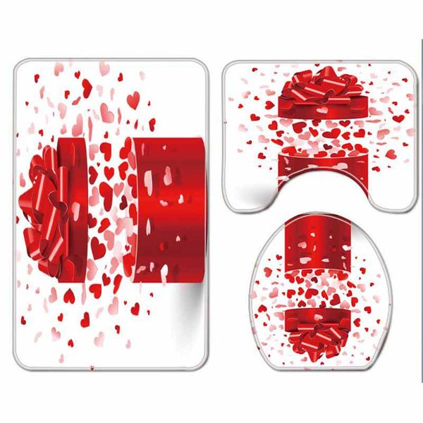 3d digital valentine\'s day printed carpet floor mat combination bathroom toilet mat 3-piece set
3d digital valentine\'s day printed carpet floor mat combination bathroom toilet mat 3-piece set