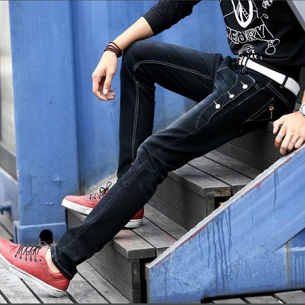 denim jeans men fashion elasticity men 's jeans comfortable slim male pants blue and black softener regular
denim jeans men fashion elasticity men 's jeans comfortable slim male pants blue and black softener regular