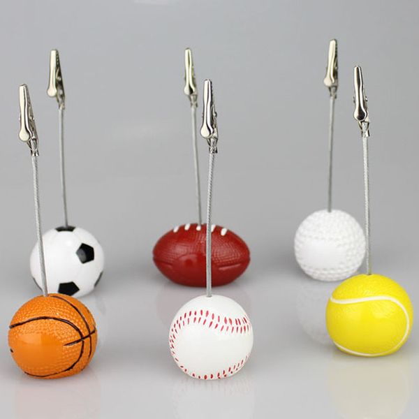 party table name card holder football/basketball/rugby/golf shaped memo paper clips wedding p clip party decoration
party table name card holder football/basketball/rugby/golf shaped memo paper clips wedding p clip party decoration