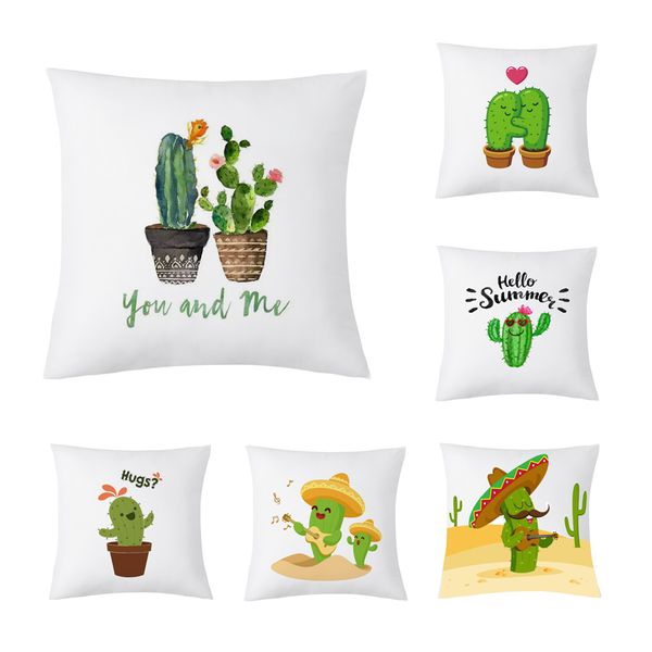 ywzn creative summer cactus cushion cover tropical plants printing throw pillow case mexico cactus cushion cover home decoration