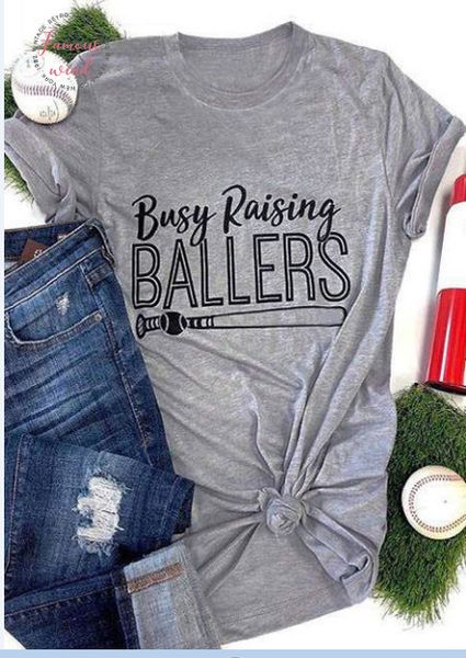 busy raising ballers bat printed t shirt funny harajuku casual aesthetic trendy tee girl gray t shirt, White
busy raising ballers bat printed t shirt funny harajuku casual aesthetic trendy tee girl gray t shirt, White