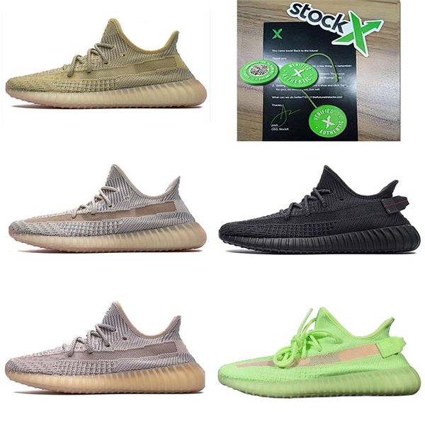 2019 Glow In Dark Kanye West Antlia Synth Lundmark Black Static Refective GID With Box Stock X Running Shoes Top Quality Trainer Sneaker
2019 Glow In Dark Kanye West Antlia Synth Lundmark Black Static Refective GID With Box Stock X Running Shoes Top Quality Trainer Sneaker