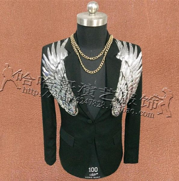 xs-5xl 2017 новая мужская одежда мода bigbang dj блесток крыло костюм куртка студия хозяин вечернее платье плюс размер певица костюмы, White;black
xs-5xl 2017 новая мужская одежда мода bigbang dj блесток крыло костюм куртка студия хозяин вечернее платье плюс размер певица костюмы, White;black