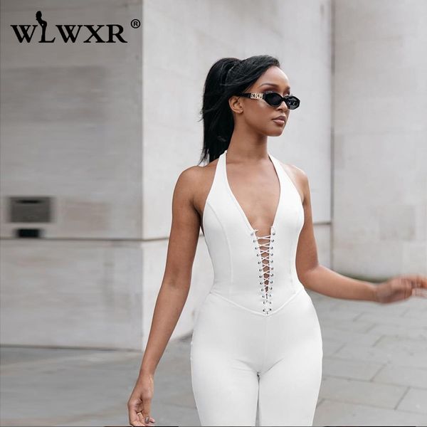 wlwxr halter bandage summer romper women white black jumpsuit backless skinny one piece ladies long bodycon jumpsuit female, Black;white
wlwxr halter bandage summer romper women white black jumpsuit backless skinny one piece ladies long bodycon jumpsuit female, Black;white