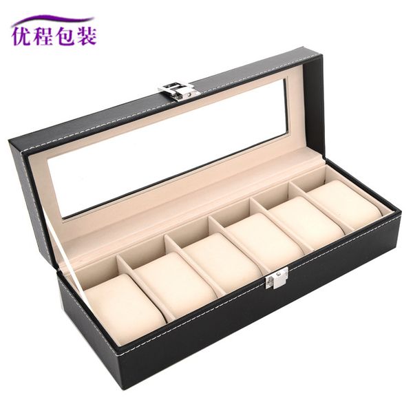 spot wholesale 6 watch box high-grade pu leather watch box gift wooden table, Black;blue
spot wholesale 6 watch box high-grade pu leather watch box gift wooden table, Black;blue