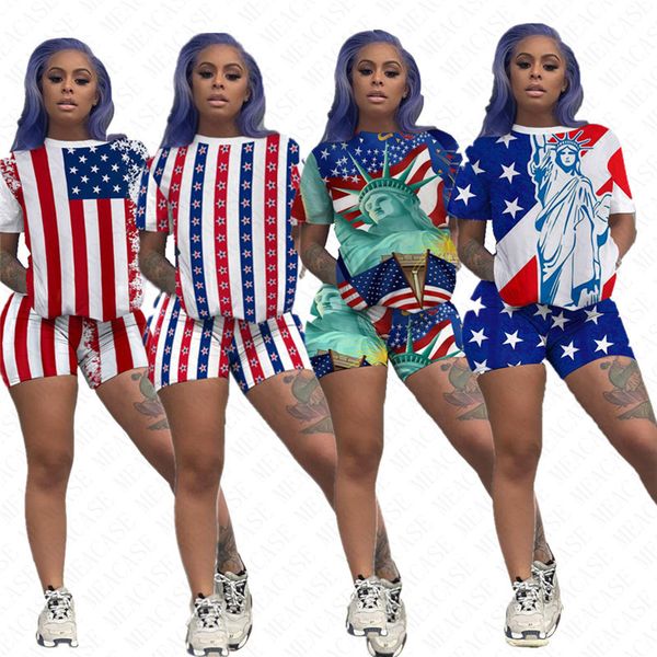 the american national flag printed women tracksuit short sleeve tees and shorts two piece sports suit summer ladies outfits s-xxl d61906, White
the american national flag printed women tracksuit short sleeve tees and shorts two piece sports suit summer ladies outfits s-xxl d61906, White