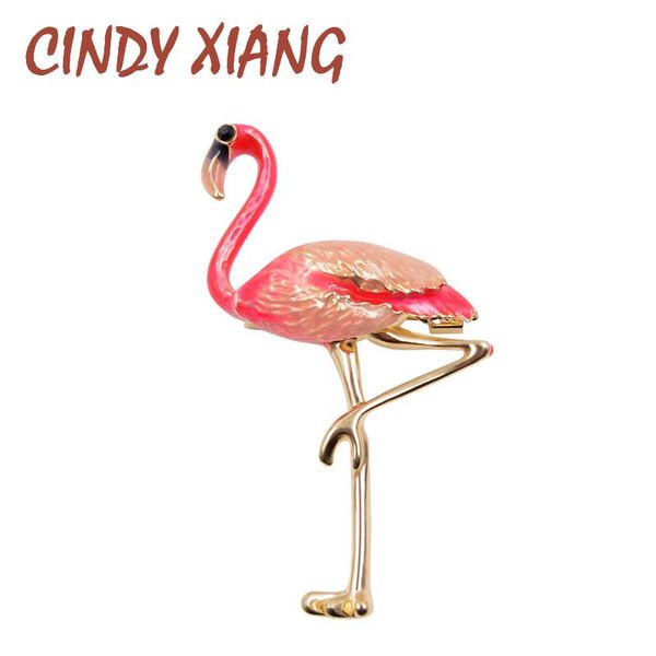cindy xiang cute enamel flamingo brooches women and men brooch pin bird animal broches fashion dress coat accessories fxwze, Black;gray 
cindy xiang cute enamel flamingo brooches women and men brooch pin bird animal broches fashion dress coat accessories fxwze, Black;gray