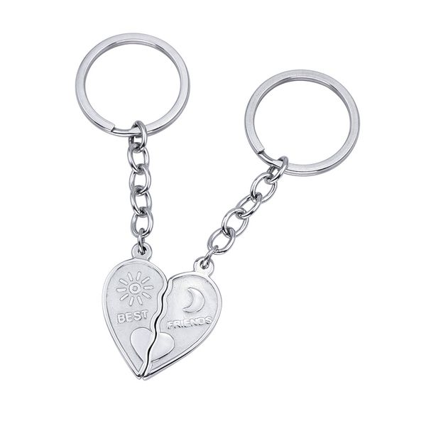 stainless steel friends keychain set friend keyring split heart key ring friendship gifts jewelry, Silver
stainless steel friends keychain set friend keyring split heart key ring friendship gifts jewelry, Silver