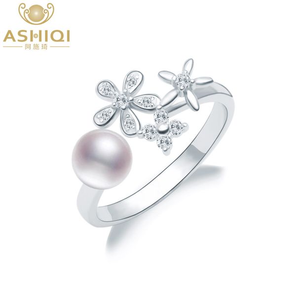ashiqi genuine 925 sterling silver wedding ring natural freshwater pearl flower jewelry for women, Slivery;golden
ashiqi genuine 925 sterling silver wedding ring natural freshwater pearl flower jewelry for women, Slivery;golden